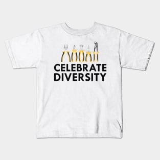 Electrician - Celebrate Diversity Kids T-Shirt